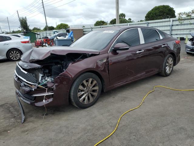 KIA OPTIMA EX 2016 with VIN 5XXGU4L36GG009441 - Photo from auction