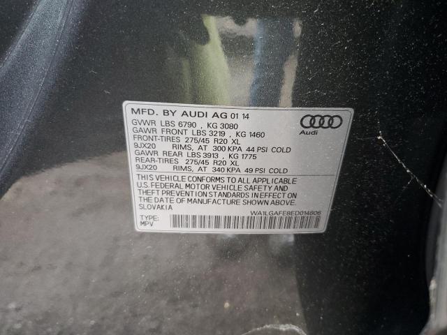 Photo 14 from auction – 2014 AUDI Q7 PREMIUM with VIN WA1LGAFE8ED014806