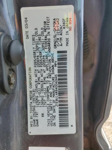 Zdjęcie 14 z aukcji – 2004 TOYOTA 4RUNNER SR z VIN JTEBU14R840042445