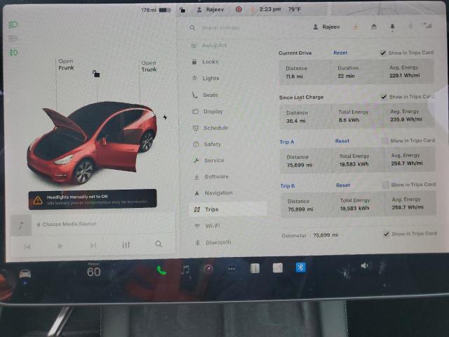 Foto 9 de la subasta – 2021 TESLA MODEL Y con VIN 5YJYGDEE1MF196368