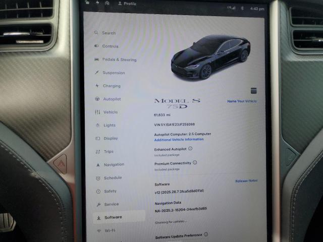Photo 9 from auction – 2018 TESLA MODEL S with VIN 5YJSA1E23JF259266