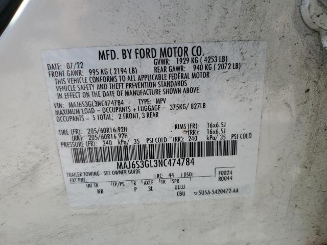Photo 14 from auction – 2022 FORD ECOSPORT S with VIN MAJ6S3GL3NC474784