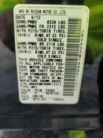 Photo 14 from auction – 2013 NISSAN ROGUE S with VIN JN8AS5MT6DW511011