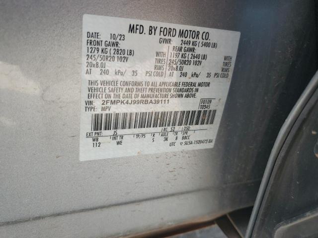 Photo 14 from auction – 2024 FORD EDGE SEL with VIN 2FMPK4J99RBA39111
