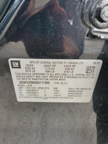 Photo 14 from auction – 2016 CHEVROLET EQUINOX LT with VIN 2GNFLFEKXG6111369