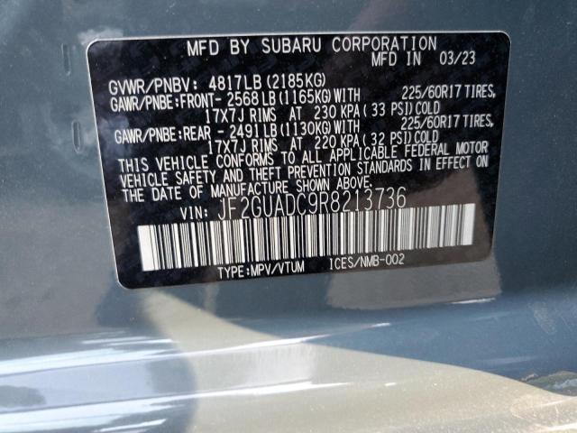 Photo 14 from auction – 2024 SUBARU CROSSTREK with VIN JF2GUADC9R8213736