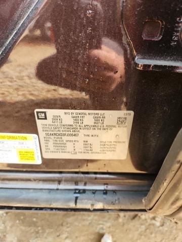 Photo 14 from auction – 2015 BUICK ENCLAVE with VIN 5GAKRCKD3FJ306467