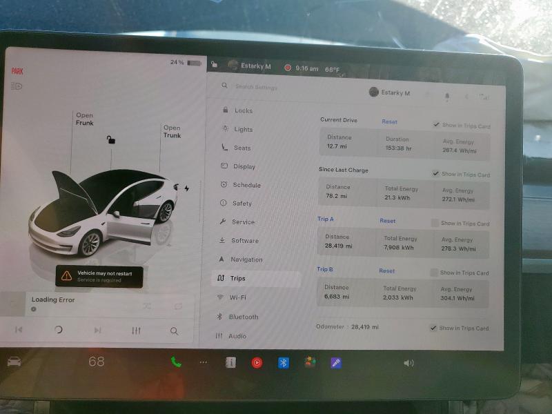 Photo 9 from auction – 2022 TESLA MODEL 3 with VIN 5YJ3E1EB6NF250284