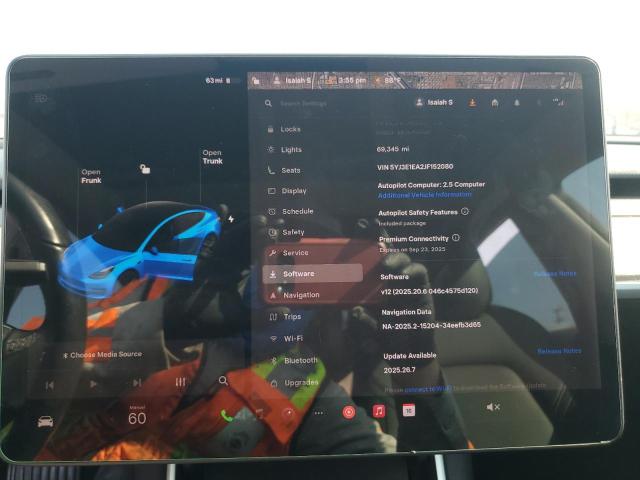 Photo 9 from auction – 2018 TESLA MODEL 3 with VIN 5YJ3E1EA2JF152080