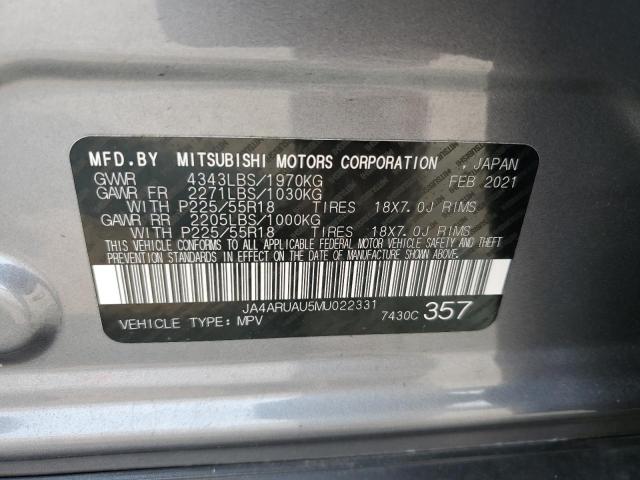 Photo 14 from auction – 2021 MITSUBISHI OUTLANDER with VIN JA4ARUAU5MU022331