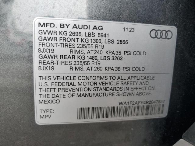 Photo 14 from auction – 2024 AUDI Q5 E PREST with VIN WA1F2AFY4R2047857