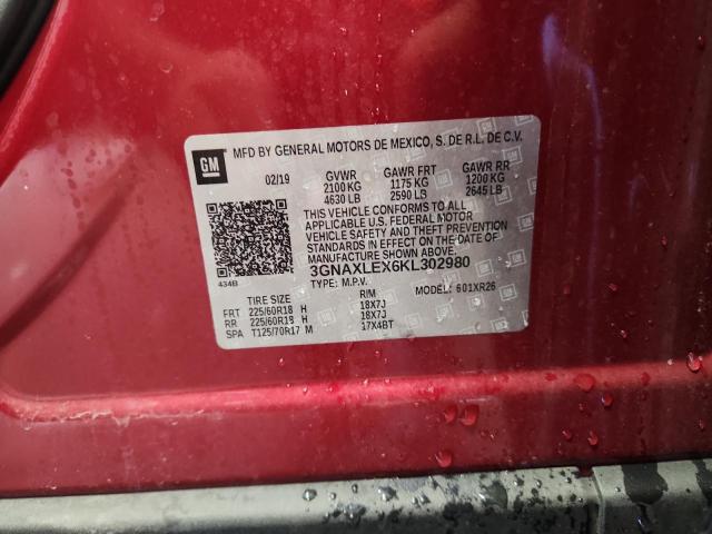 Photo 14 from auction – 2019 CHEVROLET EQUINOX with VIN 3GNAXLEX6KL302980