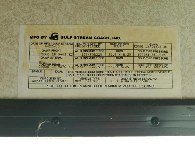 Photo 10 from auction – 2004 FREIGHTLINER CHASSIS X with VIN 4UZAAHAK83CM15873