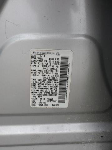 Photo 14 from auction – 2014 NISSAN ROGUE SELECT S with VIN JN8AS5MT5EW602305