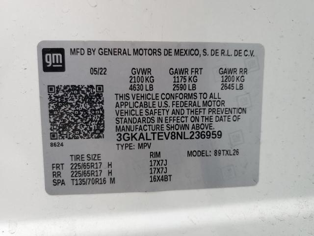Photo 14 from auction – 2022 GMC TERRAIN SLE with VIN 3GKALTEV8NL236959