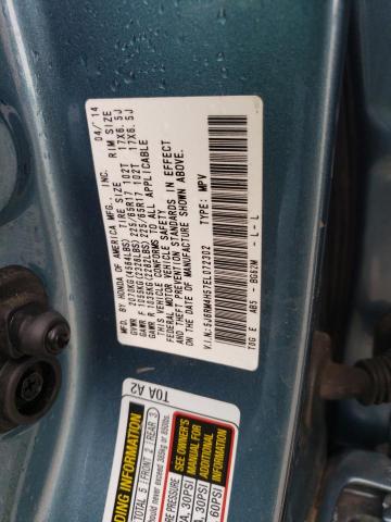 Photo 14 from auction – 2014 HONDA CR-V EX with VIN 5J6RM4H57EL072302