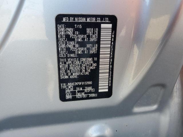 Photo 14 from auction – 2015 NISSAN QUEST S with VIN JN8AE2KP9F9132680