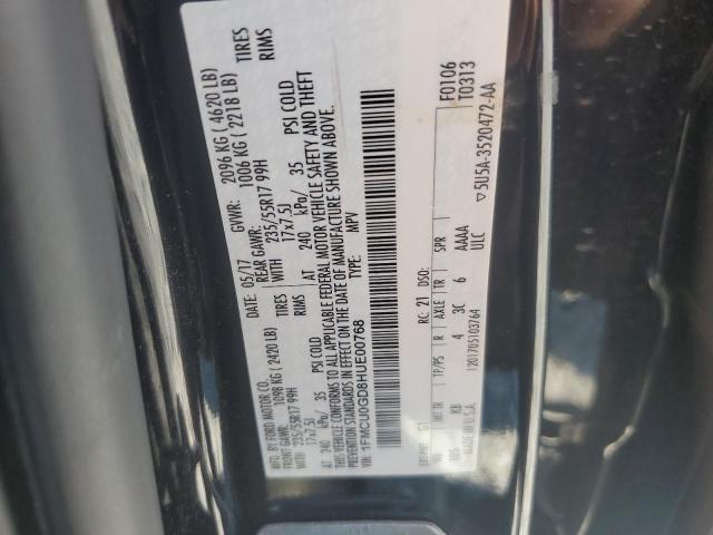 Photo 14 from auction – 2017 FORD ESCAPE SE with VIN 1FMCU0GD8HUE00768