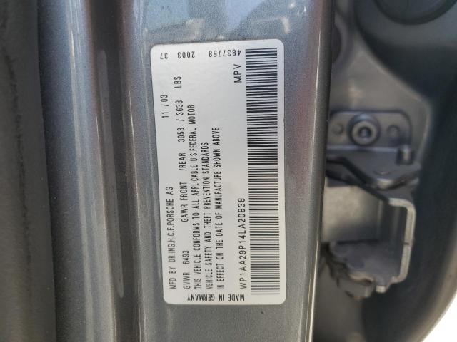 Photo 14 from auction – 2004 PORSCHE CAYENNE with VIN WP1AA29P14LA20838
