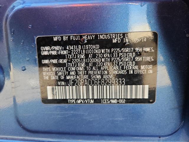 Photo 14 from auction – 2014 SUBARU XV CROSSTR with VIN JF2GPACC6E8299333