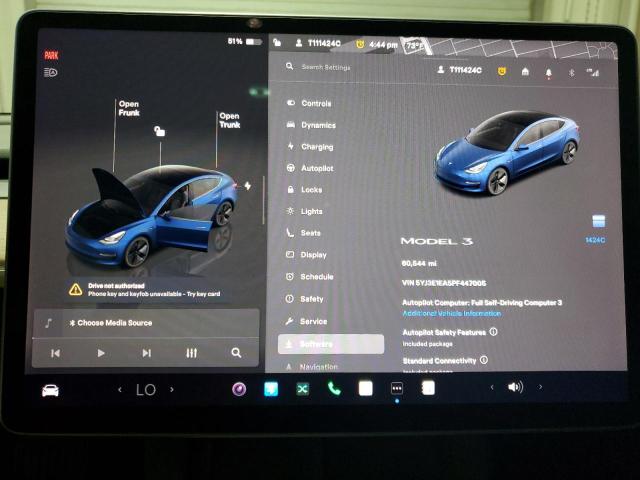 Photo 9 from auction – 2023 TESLA MODEL 3 with VIN 5YJ3E1EA5PF447005