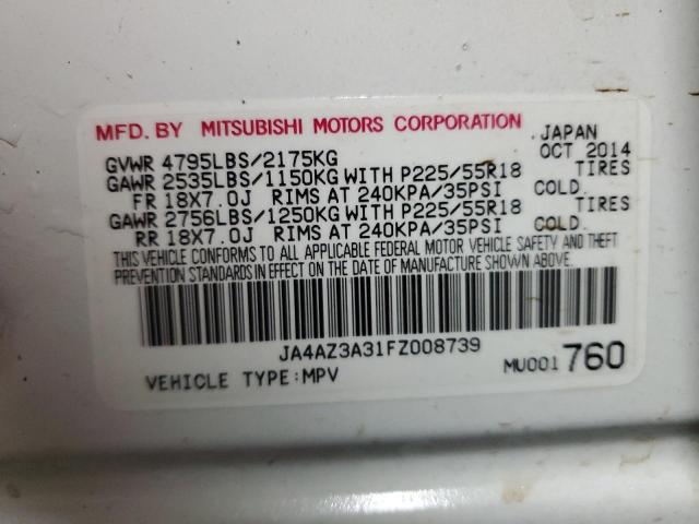 Photo 14 from auction – 2015 MITSUBISHI OUTLANDER with VIN JA4AZ3A31FZ008739