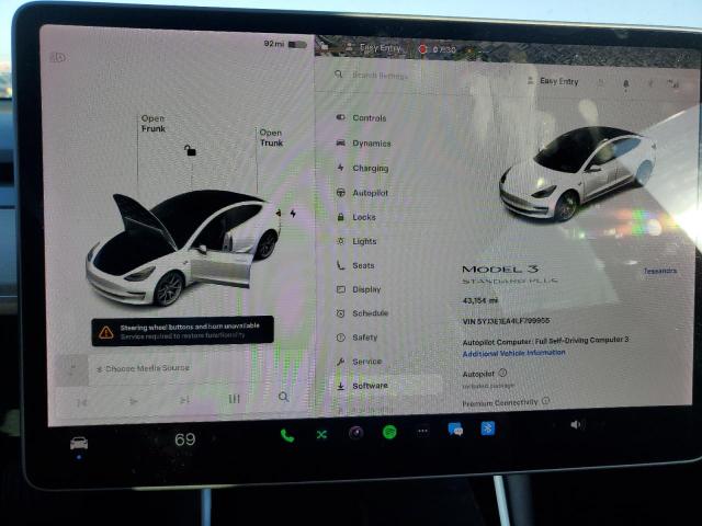 Photo 9 from auction – 2020 TESLA MODEL 3 with VIN 5YJ3E1EA4LF799955