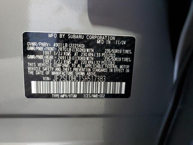 Photo 14 from auction – 2025 SUBARU FORESTER S with VIN JF2SLDHC1SH517383