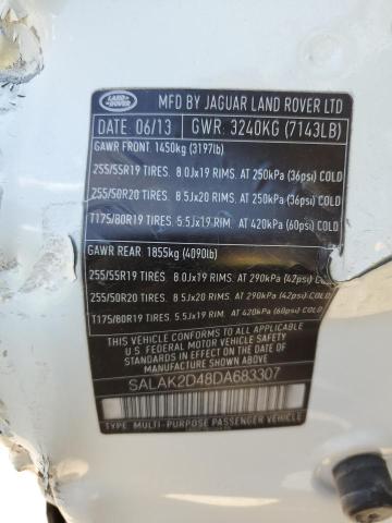 Photo 14 from auction – 2013 LAND ROVER LR4 HSE LU with VIN SALAK2D48DA683307