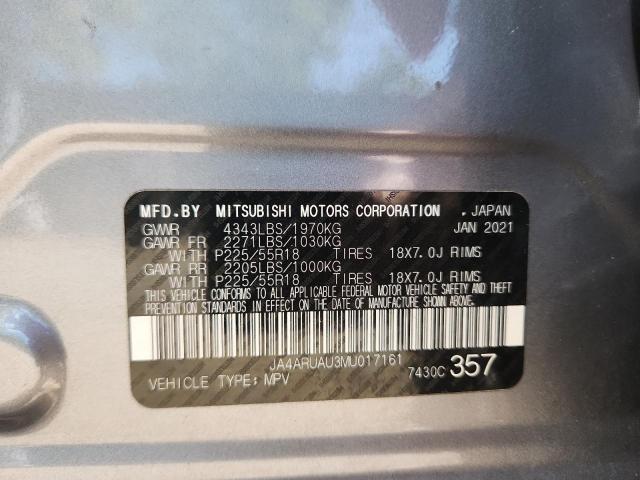 Photo 14 from auction – 2021 MITSUBISHI OUTLANDER with VIN JA4ARUAU3MU017161