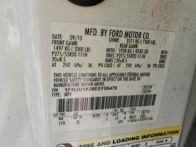 Photo 14 from auction – 2014 FORD EXPEDITION with VIN 1FMJU1K56EEF06476