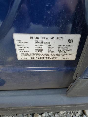 Photo 14 from auction – 2024 TESLA MODEL X with VIN 7SAXCDE58RF453527