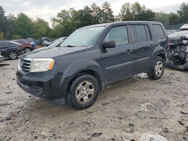 HONDA PILOT LX 2014 with VIN 5FNYF4H24EB015527 - Photo from auction