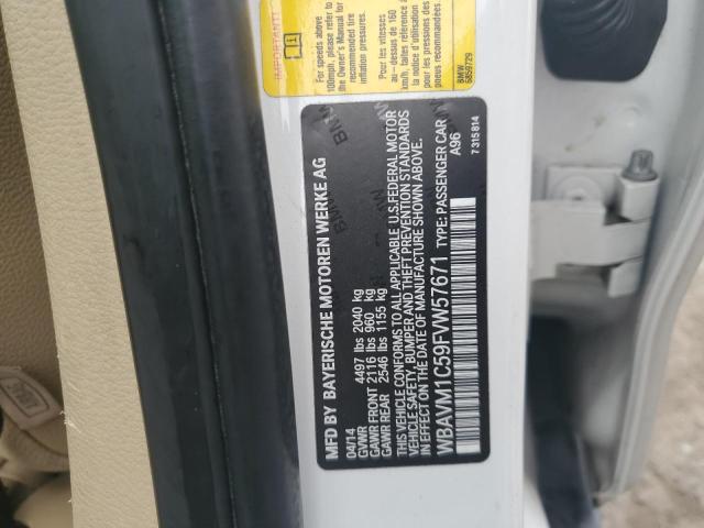 Photo 14 from auction – 2015 BMW X1 with VIN WBAVM1C59FVW57671