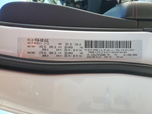 Photo 14 from auction – 2015 DODGE DURANGO R/T with VIN 1C4SDJCT5FC223828