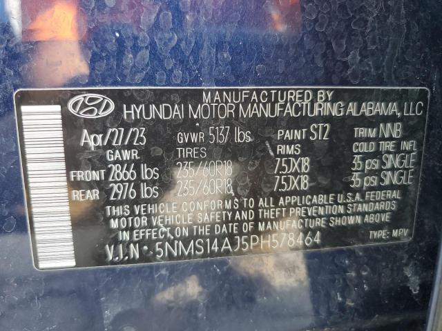 Photo 14 from auction – 2023 HYUNDAI SANTA FE S with VIN 5NMS14AJ5PH578464