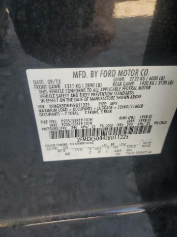 Photo 14 from auction – 2014 FORD FLEX LIMIT with VIN 2FMGK5D84EBD11325