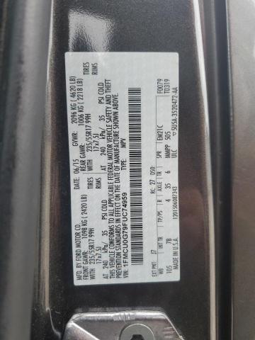 Photo 14 from auction – 2015 FORD ESCAPE SE with VIN 1FMCU0G79FUC74959