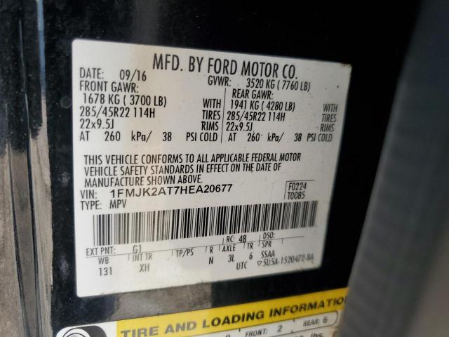 Photo 14 from auction – 2017 FORD EXPEDITION with VIN 1FMJK2AT7HEA20677