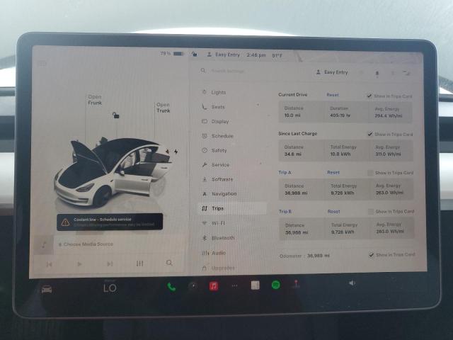 Photo 9 from auction – 2022 TESLA MODEL 3 with VIN 5YJ3E1EA5NF335897