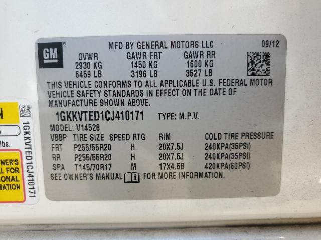 Photo 14 from auction – 2012 GMC ACADIA DEN with VIN 1GKKVTED1CJ410171