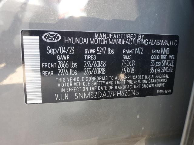 Photo 14 from auction – 2023 HYUNDAI SANTA FE S with VIN 5NMS2DAJ7PH620145