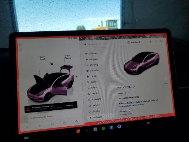 Photo 9 from auction – 2023 TESLA MODEL 3 with VIN 5YJ3E1EAXPF709133