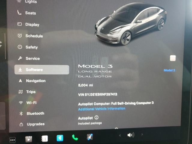 Photo 9 from auction – 2022 TESLA MODEL 3 with VIN 5YJ3E1EB6NF297413