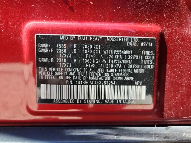 Снимка 14 от търг – 2014 SUBARU OUTBACK 2. с VIN 4S4BRCAC4E3283254