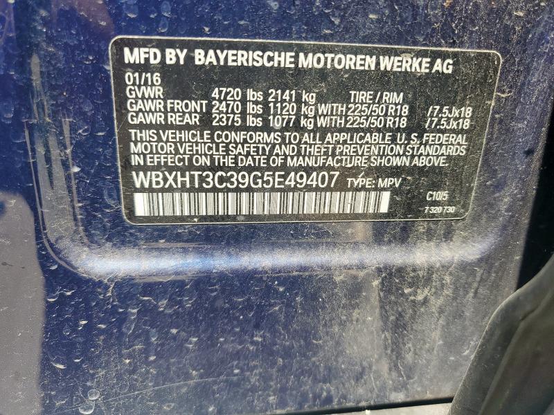 Photo 14 from auction – 2016 BMW X1 XDRIVE2 with VIN WBXHT3C39G5E49407