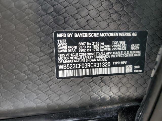 Photo 14 from auction – 2024 BMW IX XDRIVE50 with VIN WB523CF03RCR31320