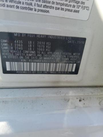 Photo 14 from auction – 2011 SUBARU LEGACY 2.5 with VIN 4S3BMBK68B3232633