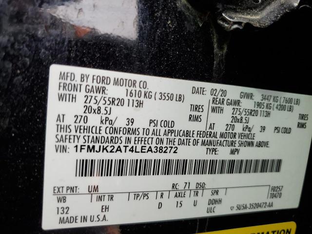 Photo 14 from auction – 2020 FORD EXPEDITION with VIN 1FMJK2AT4LEA38272