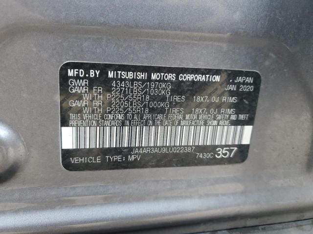 Photo 14 from auction – 2020 MITSUBISHI OUTLANDER with VIN JA4AR3AU9LU022387
